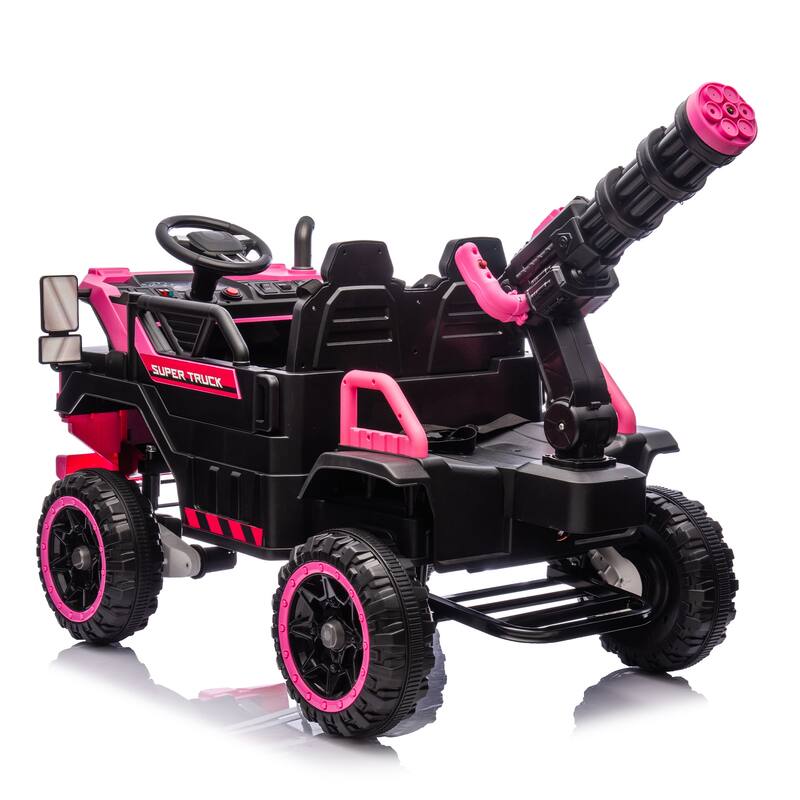Kids Electric Ride-On Car-Spacious 3-Seater,Powerful 4-Motor Drive,Parental Remote Control,Led Lights