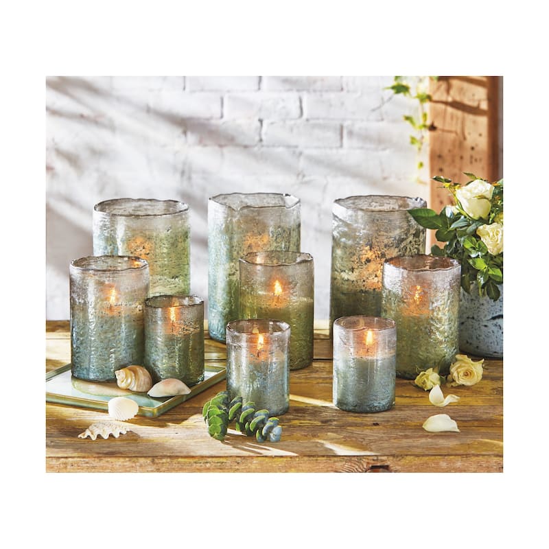 Large Organic Citro Ocean Candle Scented Glass Candle With Notes Of Fresh Aloe Melon And Woody Florals Outdoor Use