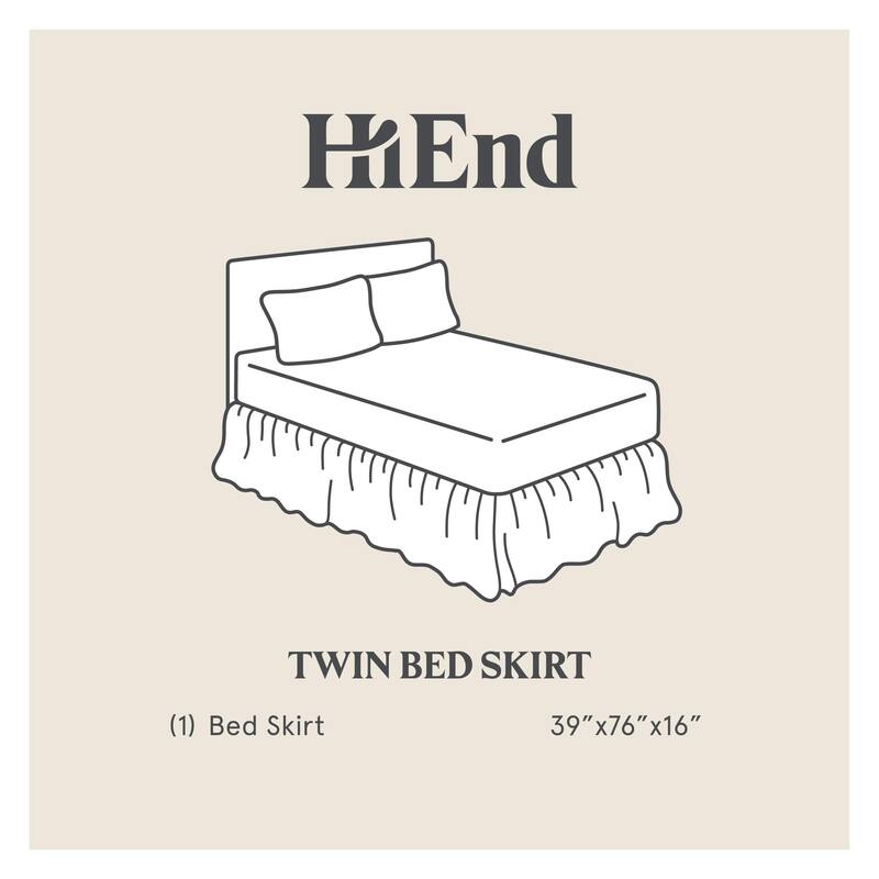 Hiend Accents Eyelet Bed Skirt, 1PC