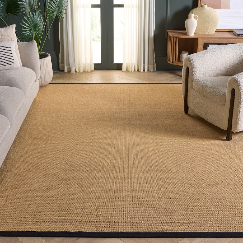 SAFAVIEH Natural Fiber Madelyn Border Sisal Rug