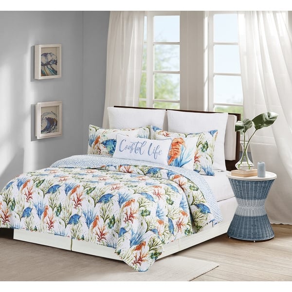 Coastal Haven Twin Quilt Set On Sale Bed Bath & Beyond 36602032
