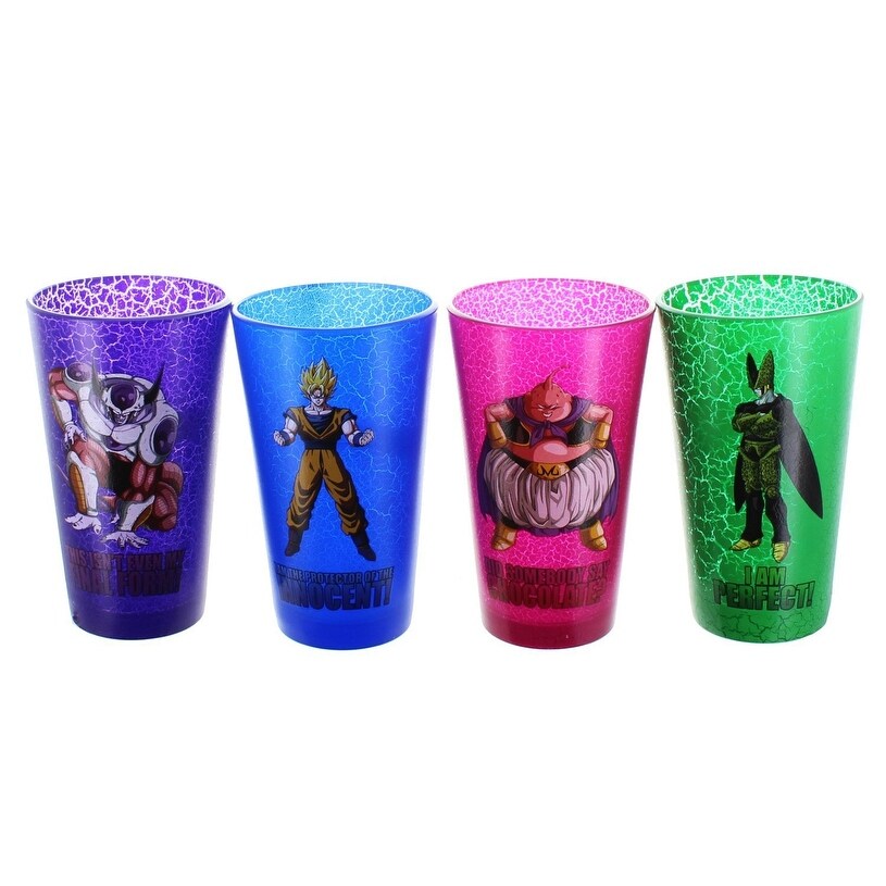Shop Dragon Ball Z 16oz Pint Set 4 Pack Overstock 29145220