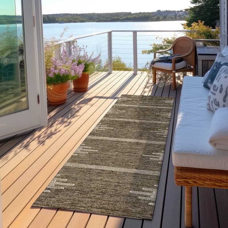 Machine Washable Indoor/ Outdoor Moroccan Boho Rug