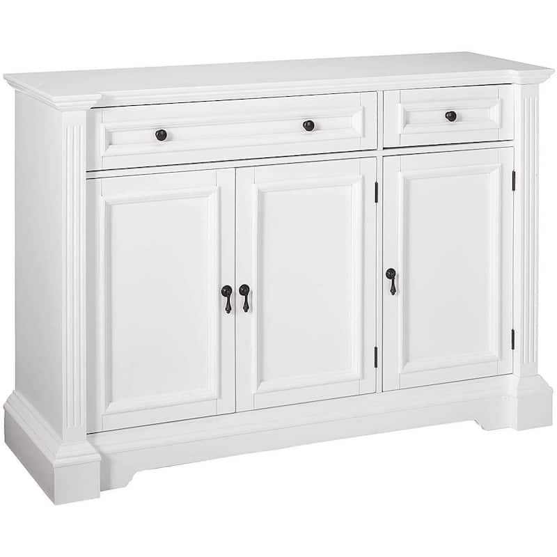 White Sideboard Buffet Breakfront Cabinet