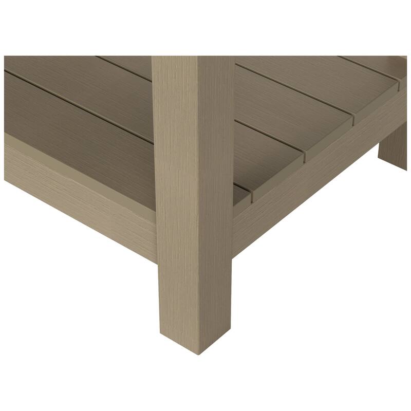 Vineyard HIPS Eco-Friendly Outdoor Modern Square All Weather Side Table