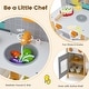 preview thumbnail 4 of 4, Wooden Kid's Play Kitchen Set Pretend Chef Cooking Toy