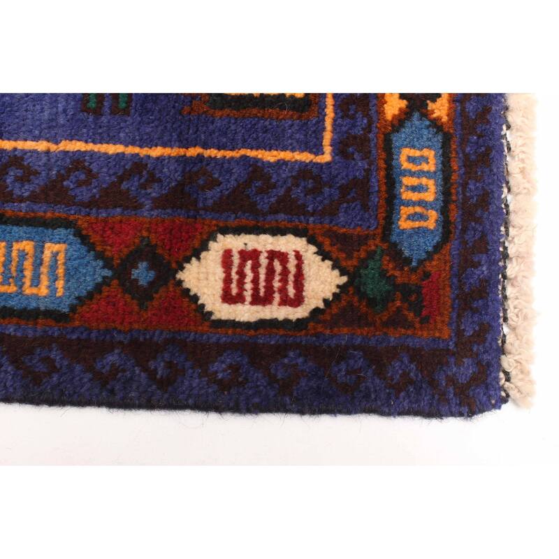 ECARPETGALLERY Hand-knotted Teimani Indigo Wool Rug - 2'6 x 4'3