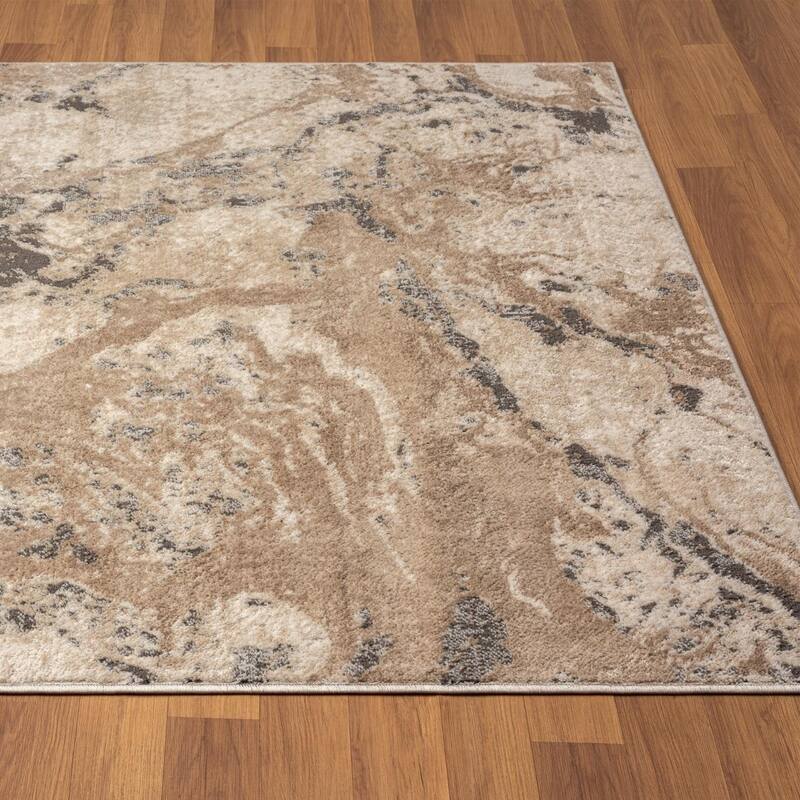 Luxe Weavers Modern Abstract Marble Swirl Area Rug, Indoor Carpet