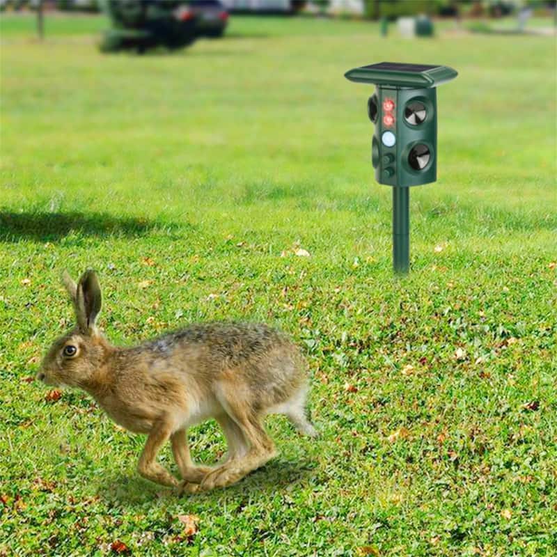 Solar Ultrasonic Animal Repeller - Green
