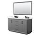 Option Dark Gray, Black Trim, Giotto Quartz Top