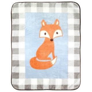 Luvable Friends Baby Boy High Pile Plush Blanket, Fox, One Size - Fox - One Size