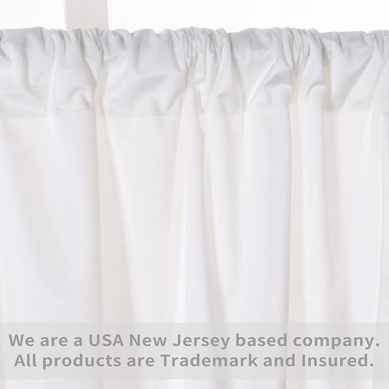 DriftAway Velvet Room Darkening Rod Pocket Tie Up Valance