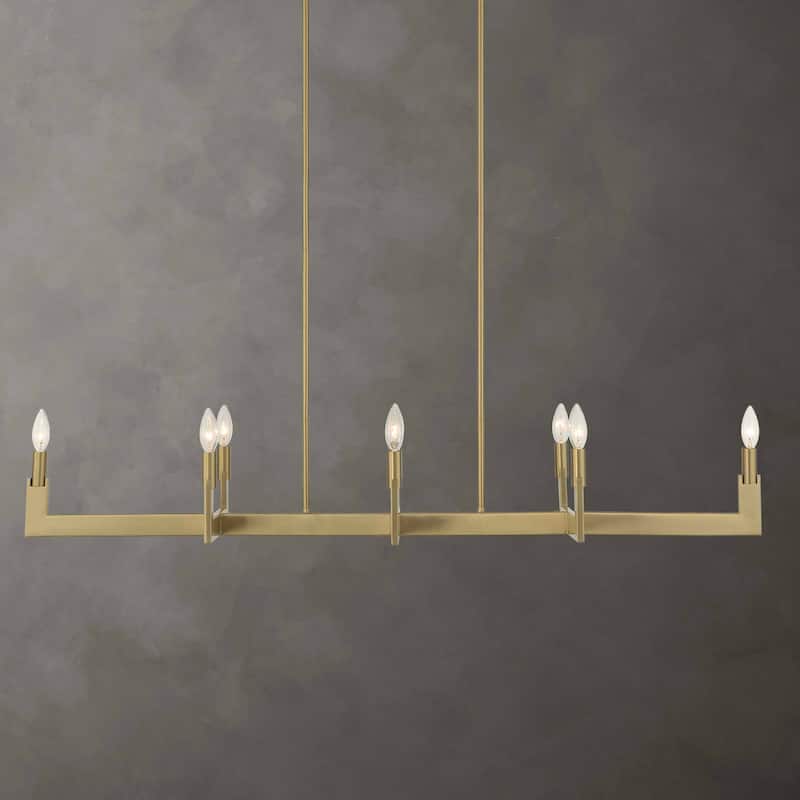 Uttermost Cordoba 8 Light Linear Chandelier - 51.5"W x 14.25"D x 8.5"H