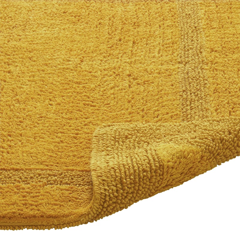 Better Trends Bath Rugs 100% Cotton Reversible Highly Water Absorbent Bathroom Rug for Shower, Sink, Bath Mats - Lux Collection
