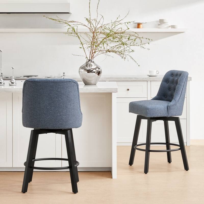 Chris 26 inch Swivel Counter Height Bar Stool Set