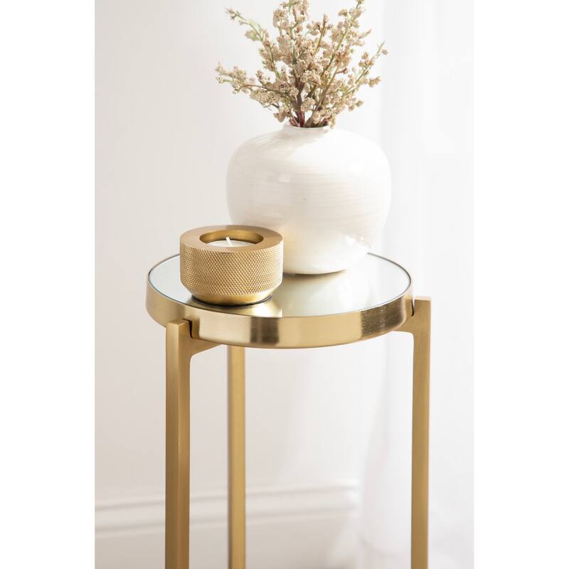 Kate and Laurel Aguilar Glam Drink Table - 9x9x23
