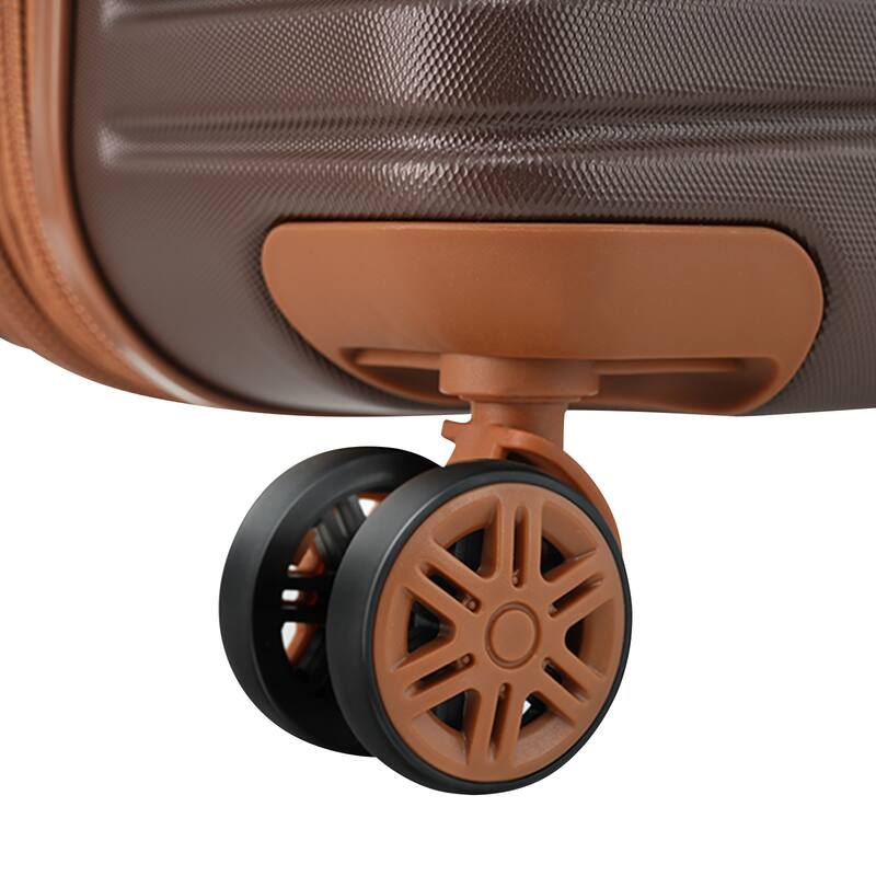 16/20/24/28 4-Piece Modern Expandable Luggage Sets with 4 Storage Bags, Swivel Wheels and TSA Lock for Boarding Travel, Brown