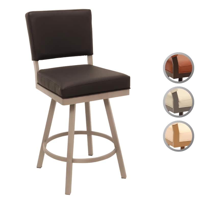Tempo Furniture Emerson Swivel 26" Counterstool w/ Fully Welded Metal Frame (Commercial Grade) by Furnish Theory (Var. Colors)