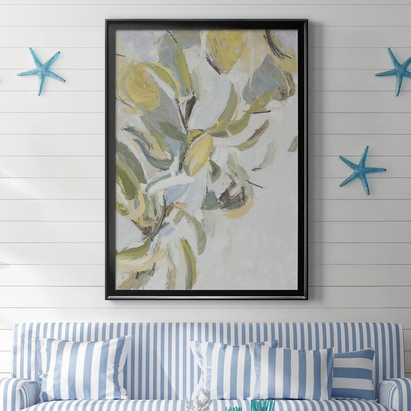 Lemon Pears Premium Framed Canvas - Ready to Hang
