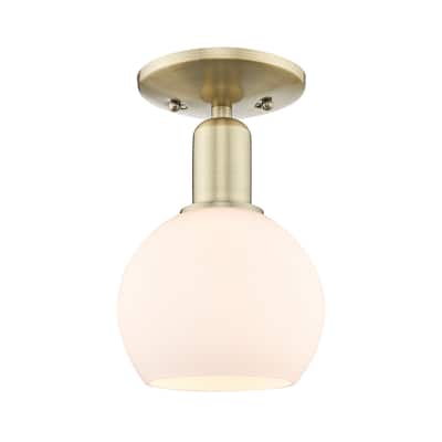 Innovations Lighting 716-1C-10-6 Athens Semi-Flush Athens 6" Wide