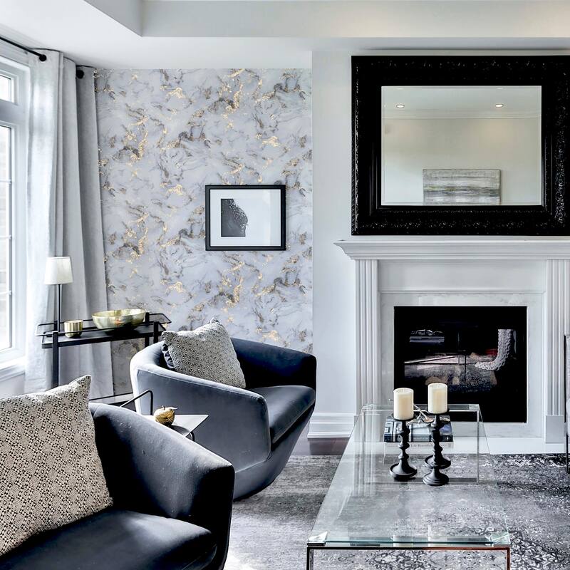Arthouse Merrick Grey Marble Wallpaper