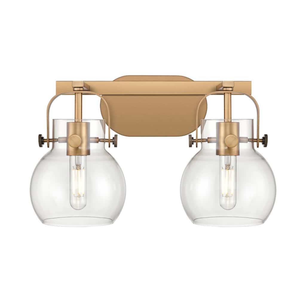 Innovations Lighting 423-2W-10-17 Pilaster II Sphere Vanity Pilaster