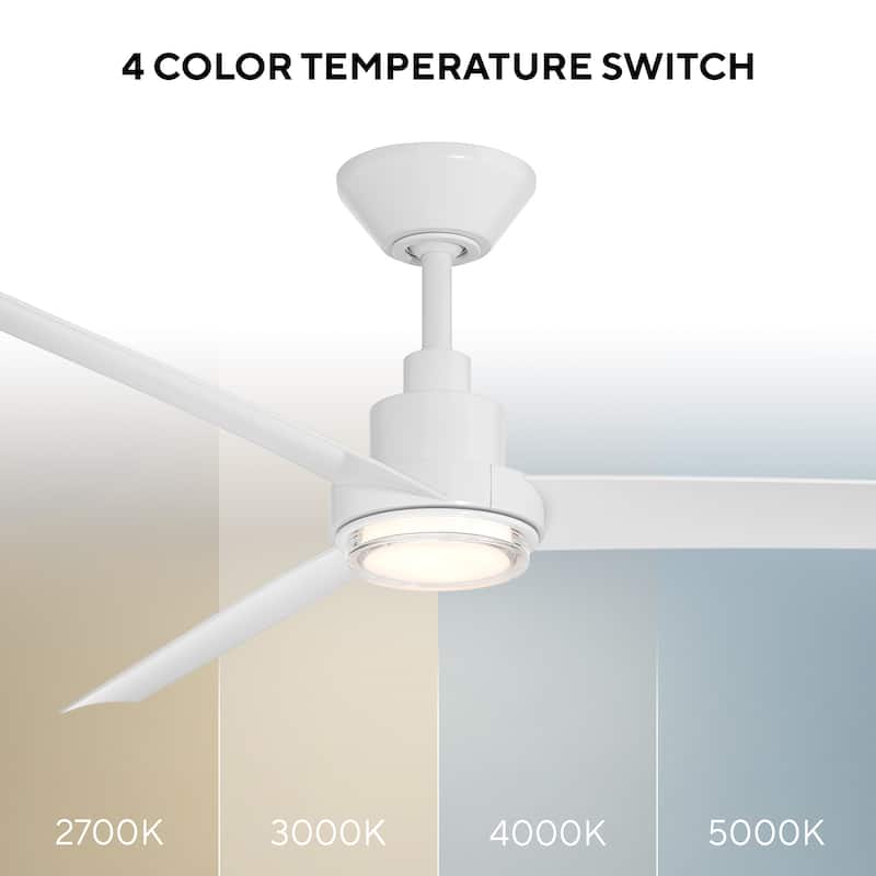 Bolo Indoor or Outdoor 3-Blade 56in Smart Ceiling Fan