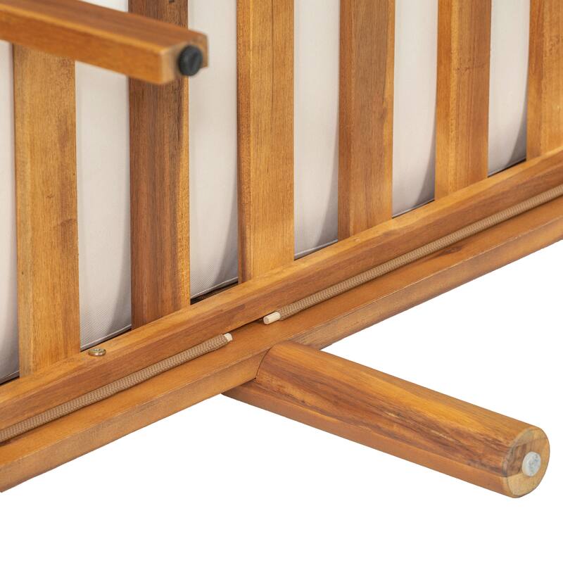 Christopher Knight Home - Acacia Wood Outdoor Patio Conversation Set