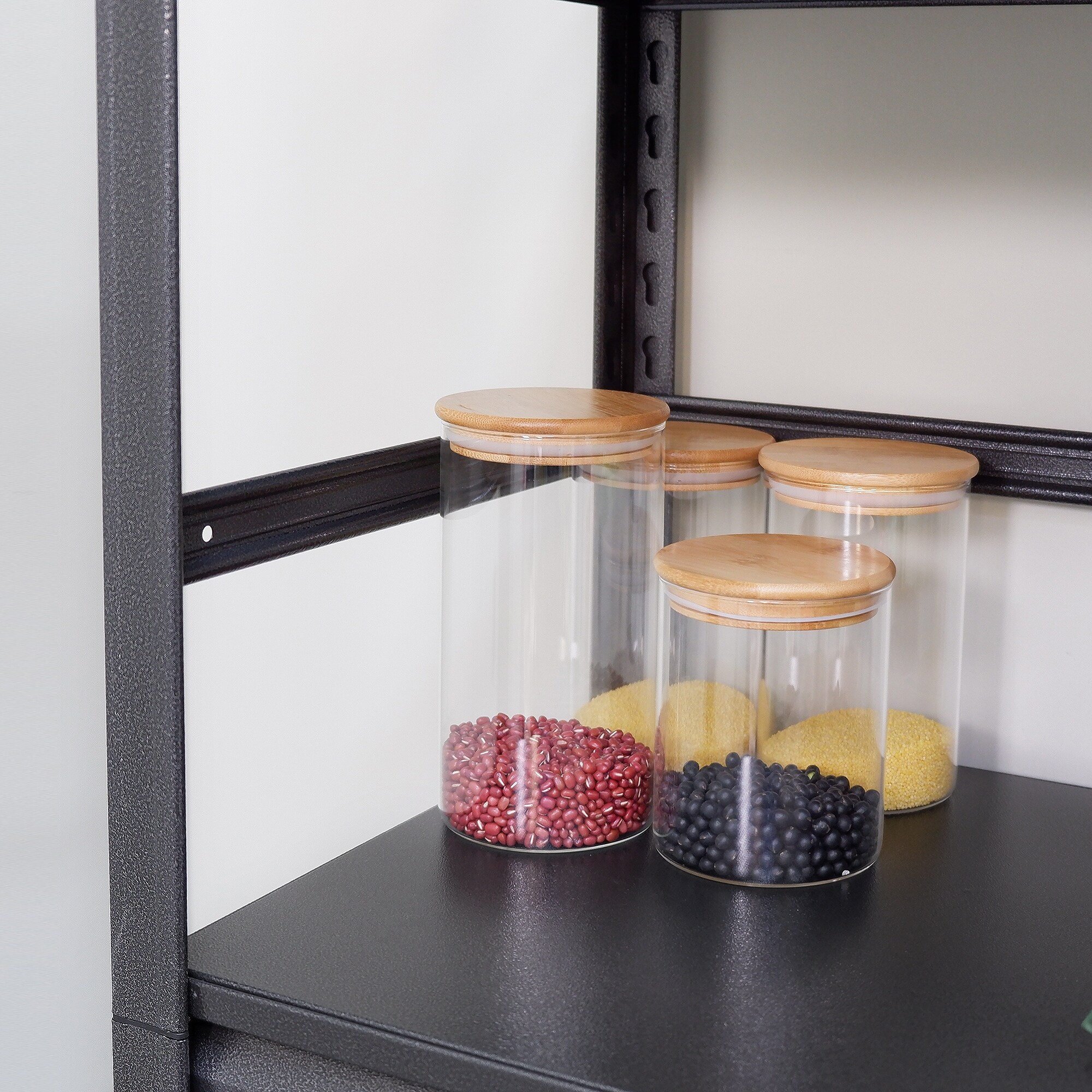 Heavy Duty Metal Shelving Unit Adjustable 5 Tier Pantry Shelves with Wheels Load 63 31.5 On Sale Bed Bath Beyond 39496101