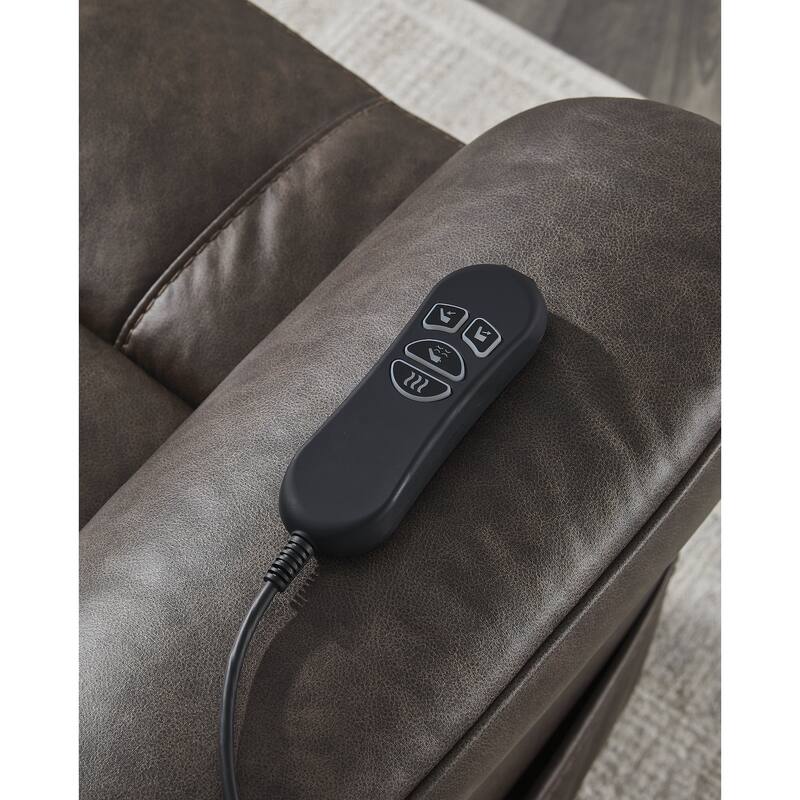 Signature Design by Ashley Oatman Dark Gray Power Lift Recliner