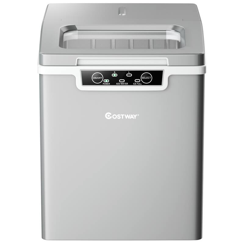 Costway Ice Maker Machine Countertop 26Lbs/24H Portable W/Scoop & - See Details