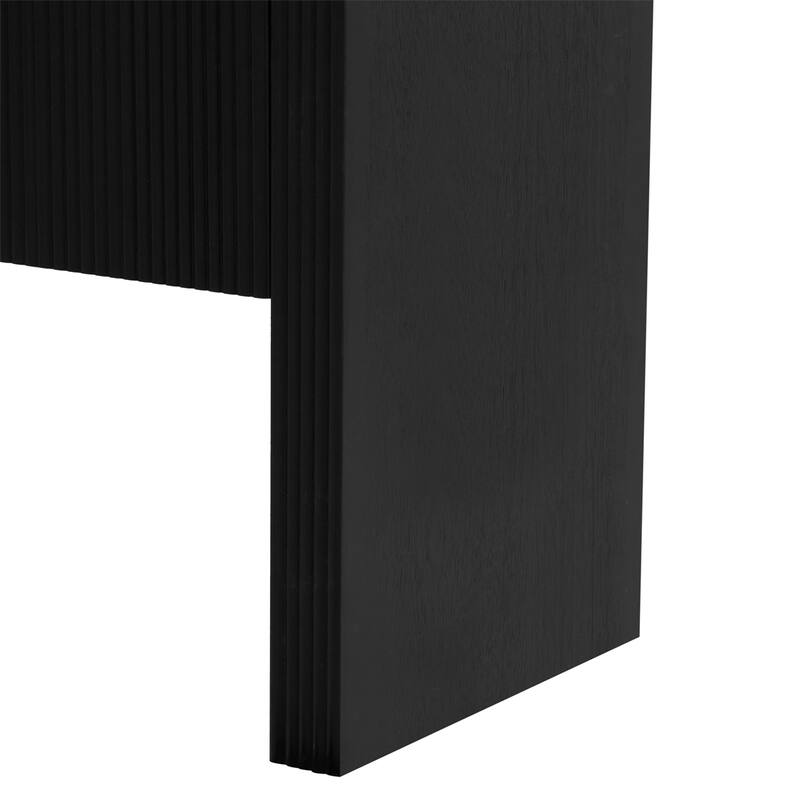 Striped Storage Cabinet with 4 Doors, Adjustable