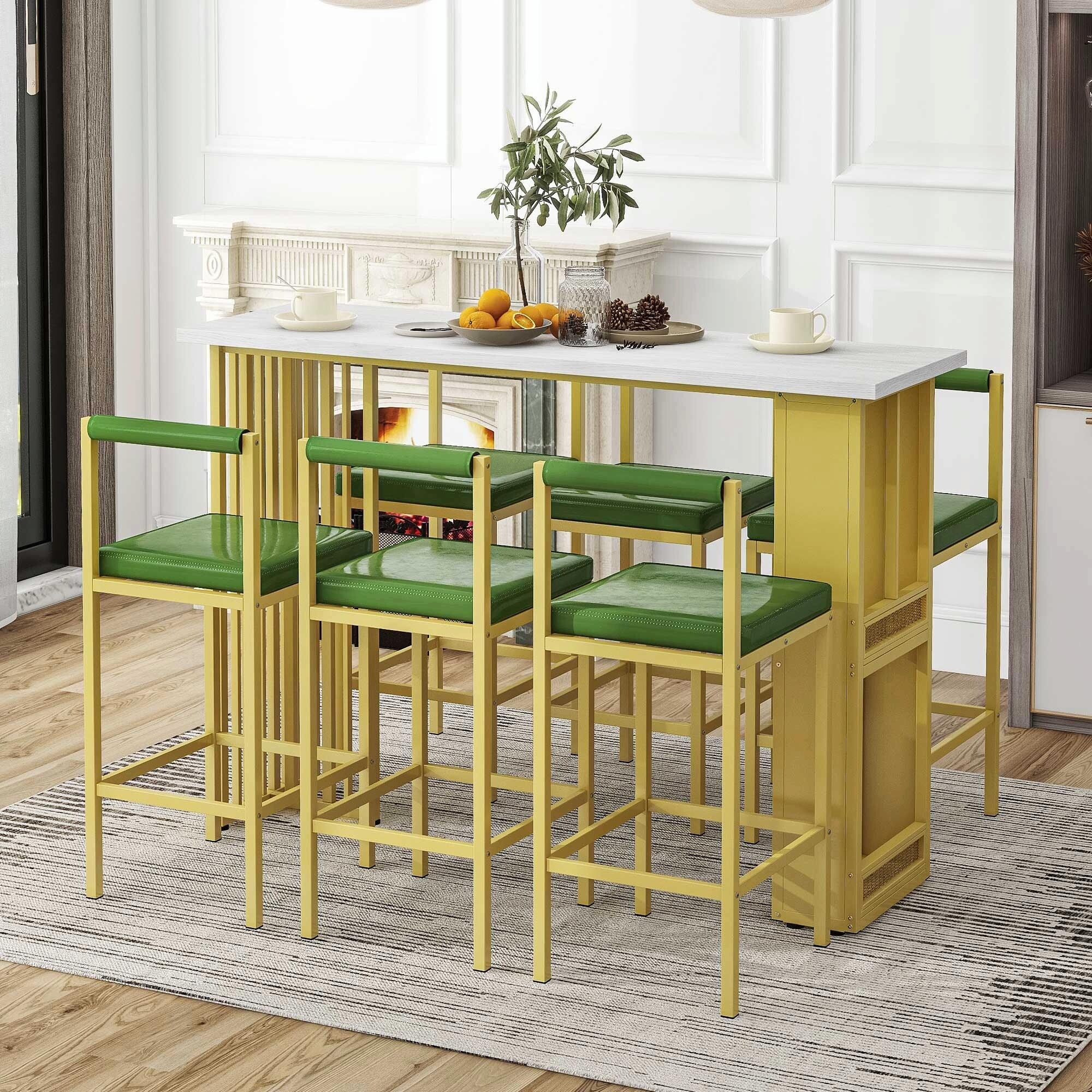 Green on sale bar table