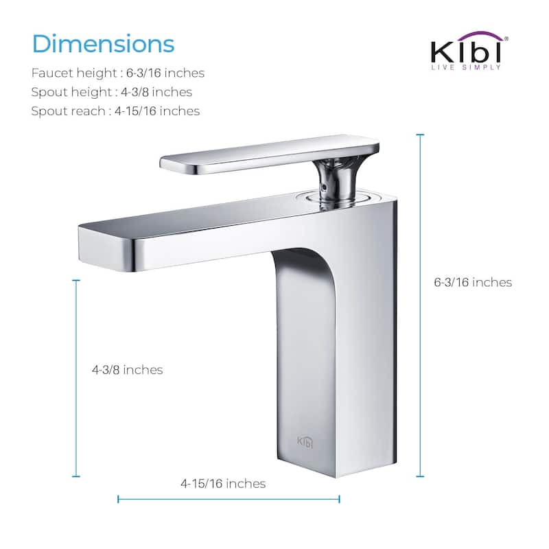 Lead Free Solid Brass Single Handle Bathroom Vanity Sink Faucet with Water Hose