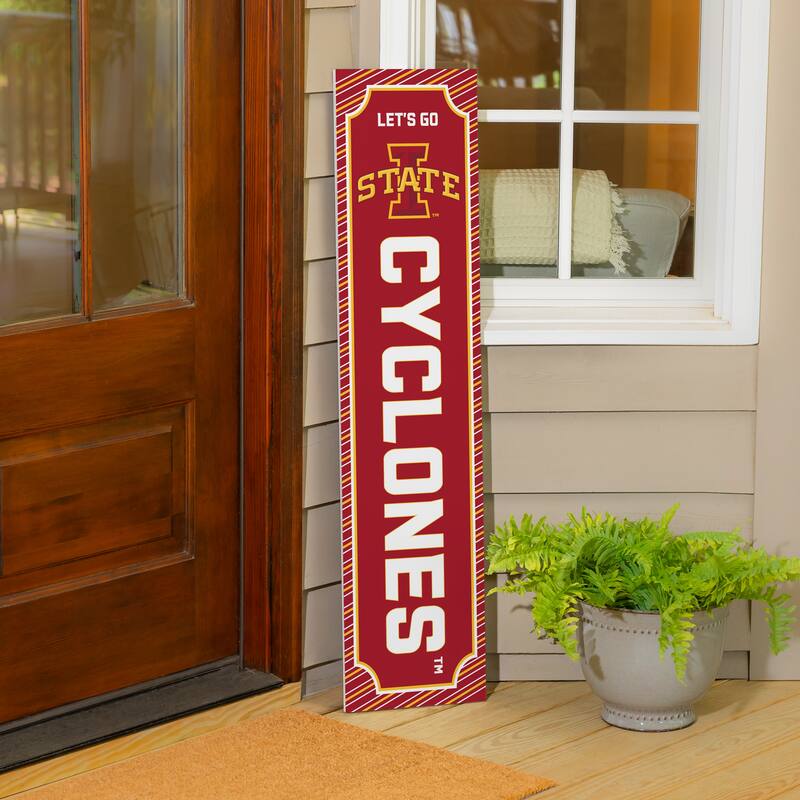 47" Double Sided Seasonal Porch Leaner, Iowa State University - 47" x 11.25"