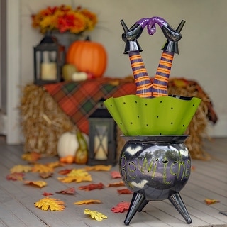 "Bewitched" Halloween Cauldron with Witch Legs & Light - Bed Bath & Beyond - 31951842