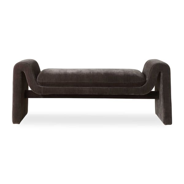 slide 2 of 6, Uttermost Manson Modern Charcoal Bench