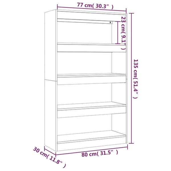 Vidaxl Book Cabinet Room Divider Display Book Rack Bookshelf Engineered 