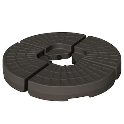 HDPE Cantilever Umbrella Weight Plates Set for Banana and Small Roman Umbrellas Water or Sand Fillable