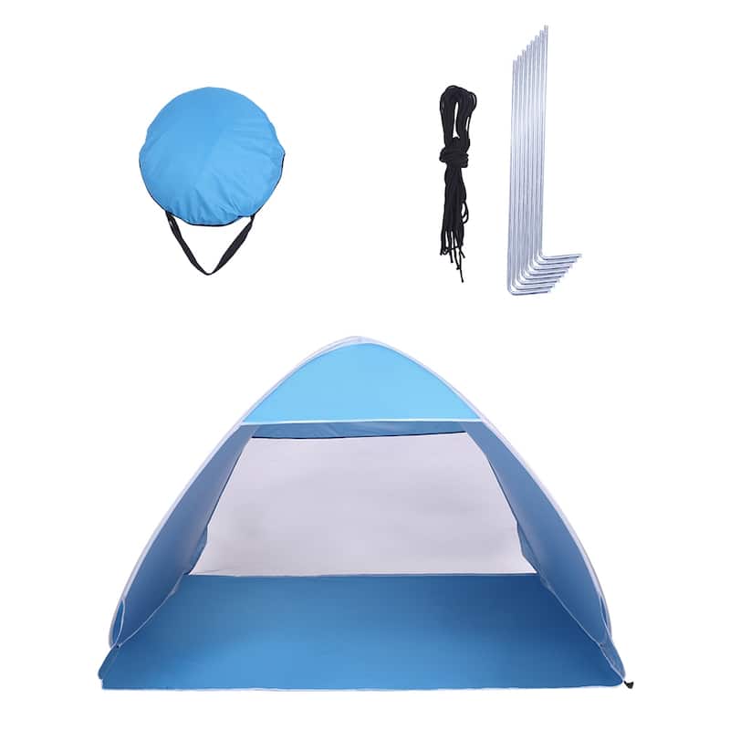 2-3 Person Beach Tent Pop Up Sun Shelter Tent