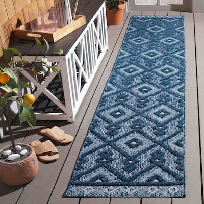 SAFAVIEH Santorini Annigje Indoor/Outdoor Rug - 2' x 10' Runner