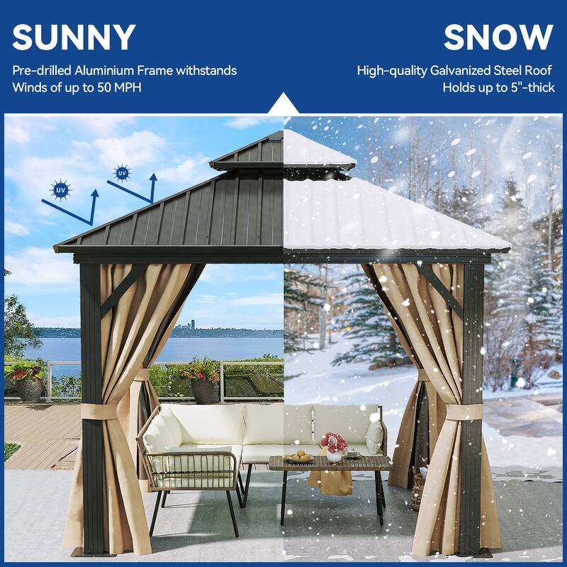 Outdoor Metal Canopy Gazebo