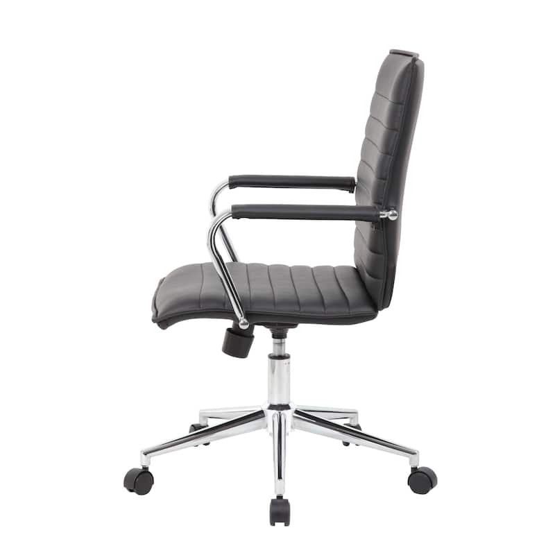Boss Hospitality Task Chair with Fixed Chrome Arms