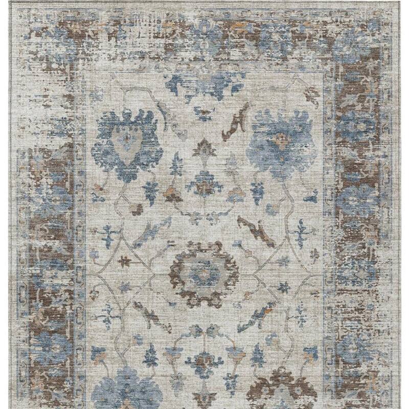 HomeRoots Floral Traditional Rectangle Outdoor Rug