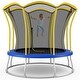 preview thumbnail 4 of 18, 8 Feet Outdoor Unique Flower Shape Trampoline with Enclosure Net