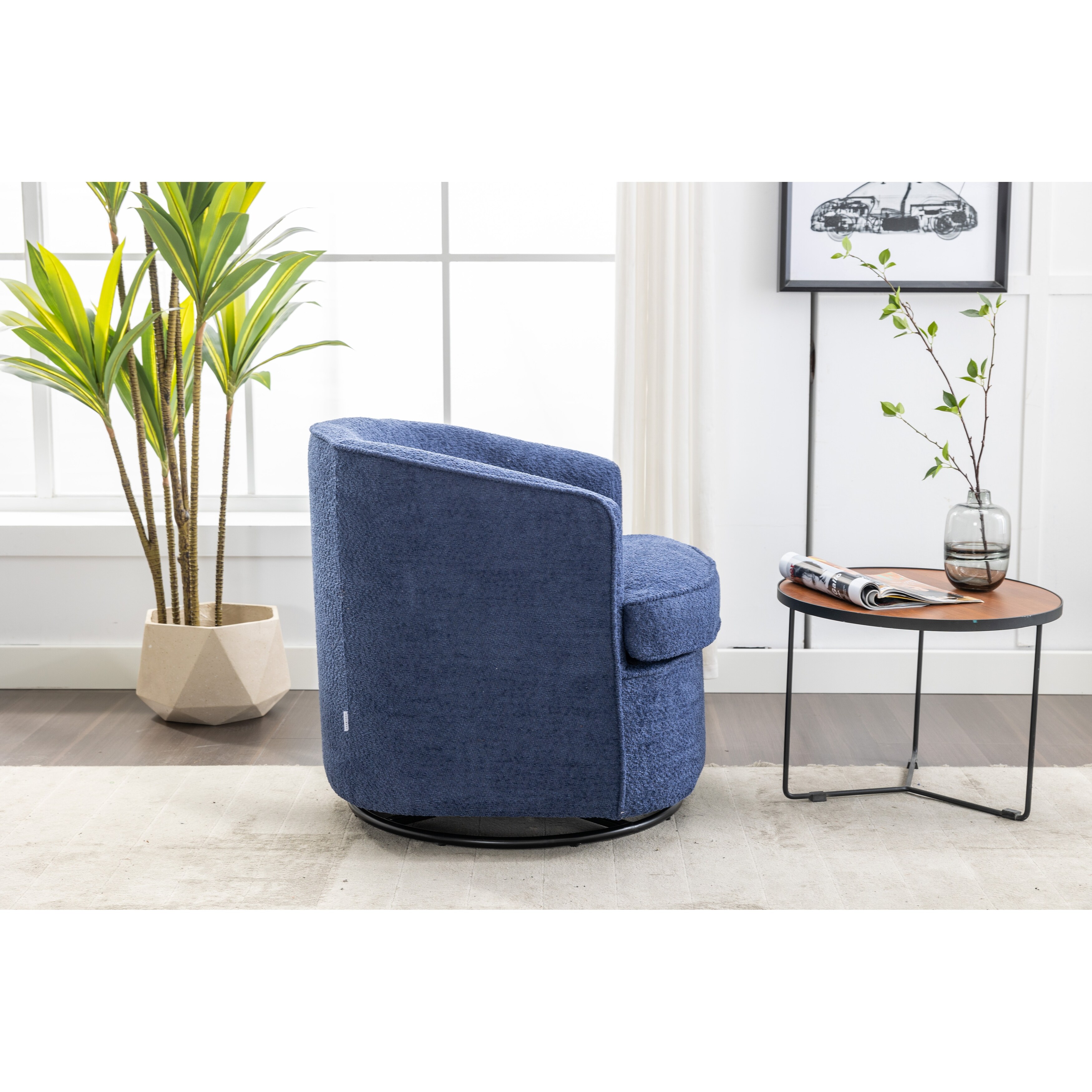 360 Degree Swivel Chair Leisure Arm Chair Swivel Barrel Chair