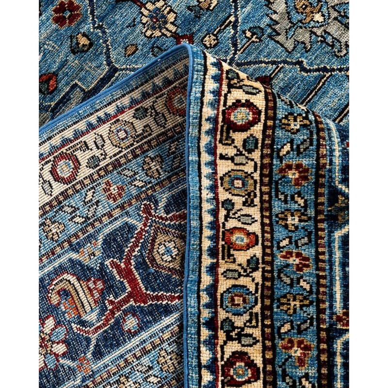Serapi One-of-a-Kind Hand-Knotted Area Rug - Light Blue, 7' 10" x 10' 0" - 7' 10" x 10' 0"