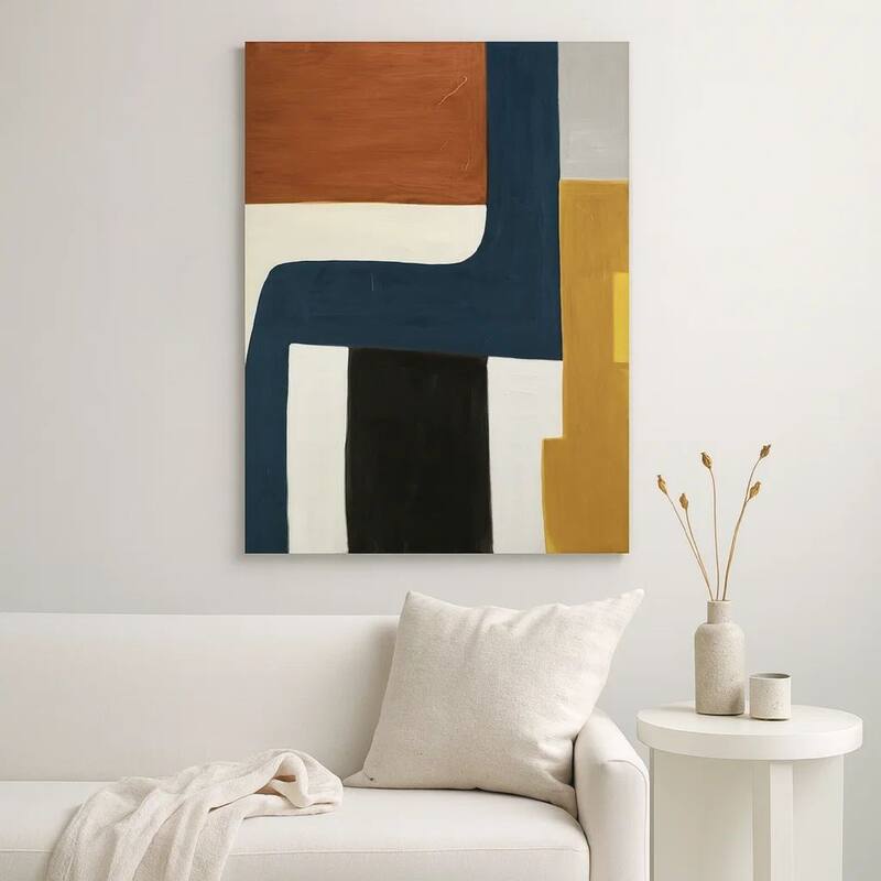 Sawyer Wall Art, Multicolor Abstract Modernist Design, Canvas 36x48