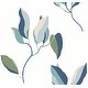 preview thumbnail 1 of 5, York Wallcoverings Brushwork Branches Alpine and Cobalt Wallpaper