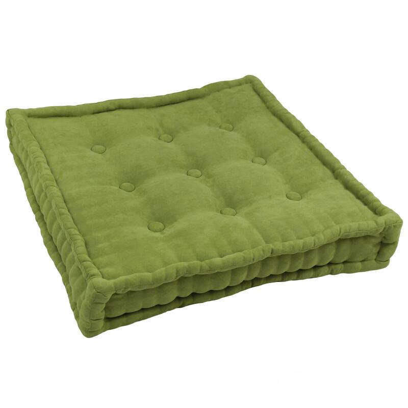 Porch & Den St Charles Square Floor Pillow - Mojito Lime